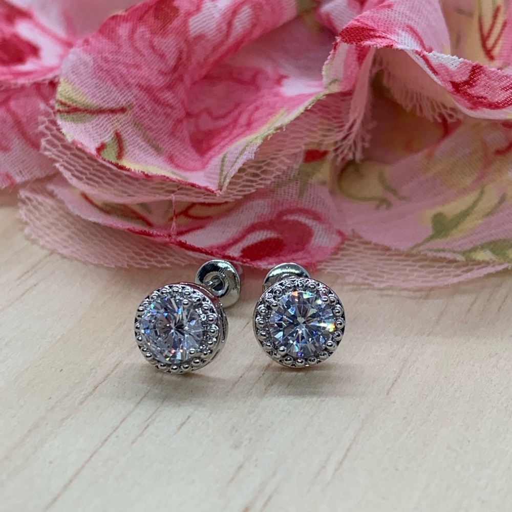 Gold Plated Stud Earrings - Picture 1 of 5